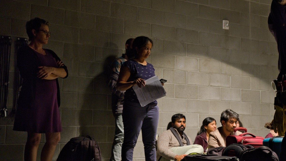 Walking the cast through the next scene